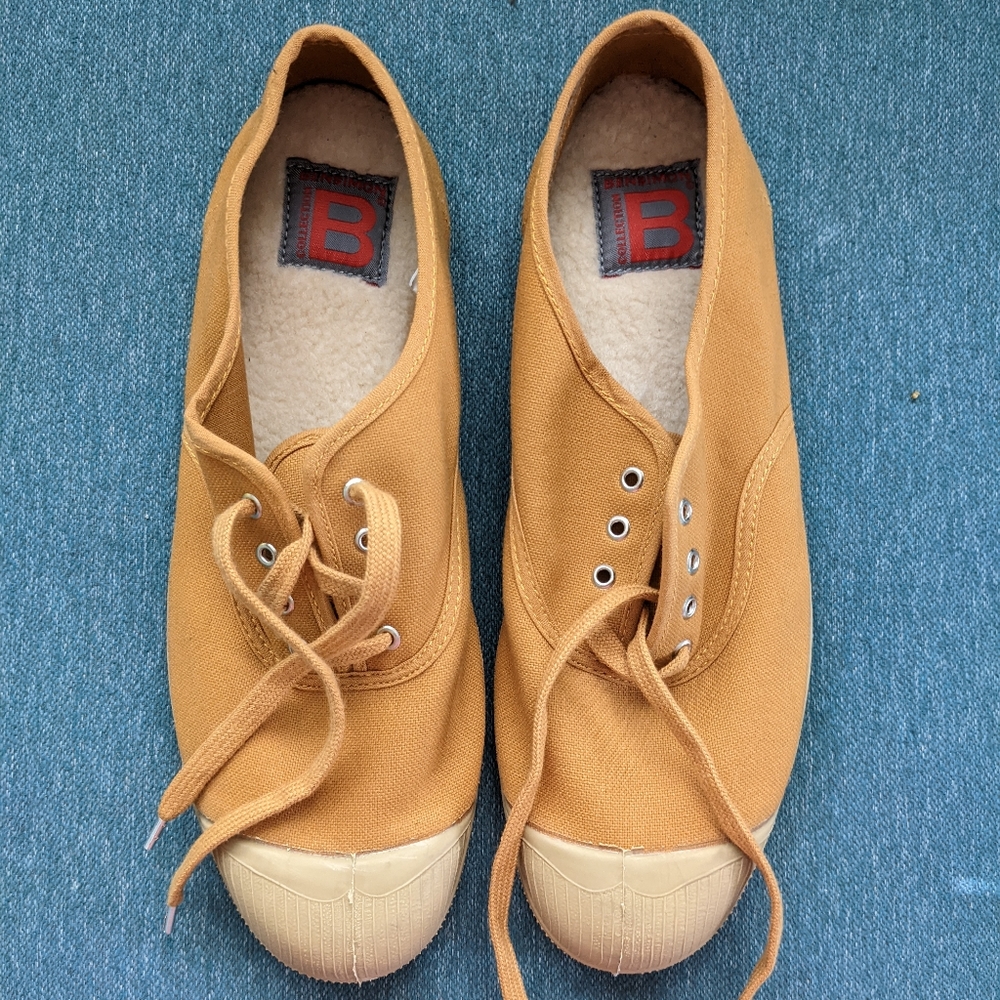 Mustard Bensimon Lace Up Shoes